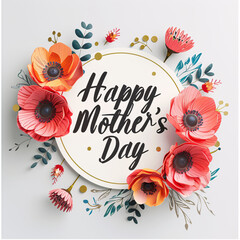 Happy Mother's Day card with text