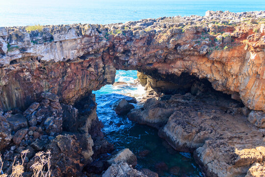 Boca do Inferno (Hell's Mouth) is a unique rock formation on the edge of the ocean in Cascais, Portugal