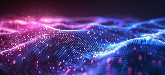 Minimalist Futuristic Digital Landscape Generative AI