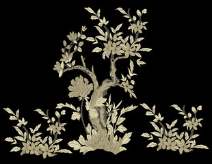 Traditional floral Ornament Ethnic Motif handmade artwork Design for fashion , fabric, textile, wallpaper, cover, web , wrapping and allover prints