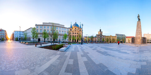 The city of Łódź - view of Freedom Square. - 788721819