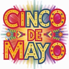 Fototapeta premium Festive Cinco De Mayo Sign