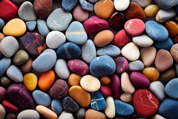 Round Stones colorful. Rock agate texture. Generate Ai