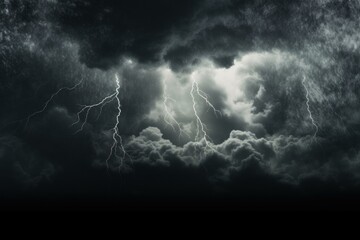 Electrifying Storm cloud bolt mockup. Electric dark. Generate Ai