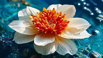 Blooming Eternally: Eternal Bloom, a Timeless Tribute to Perpetual Beauty - obrazy, fototapety, plakaty