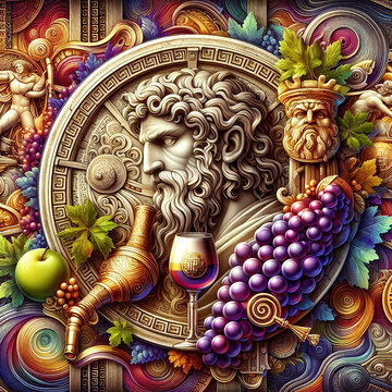 Character illustration ancient god  