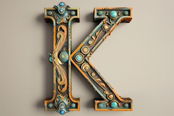 Alphabet. Letters K