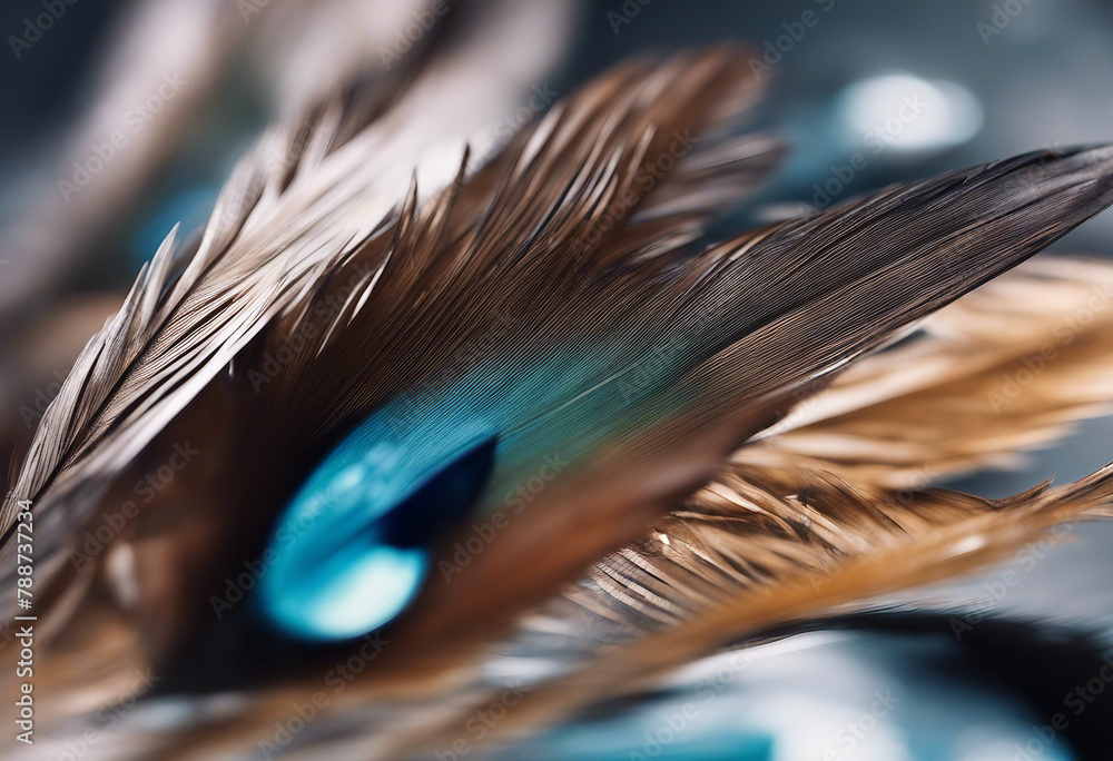 Poster feathers with drop