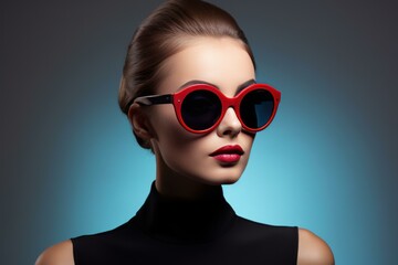 Trendy Stylish fashion model sunglasses. Style shoes. Generate Ai - 788744461