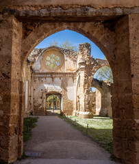 Fototapeta na wymiar Monasterio de piedra (Zagaroza-España)