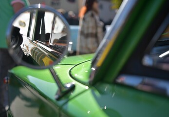 shining car mirror