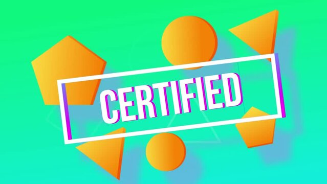  certified Video Motion graphics High resolution 4K.