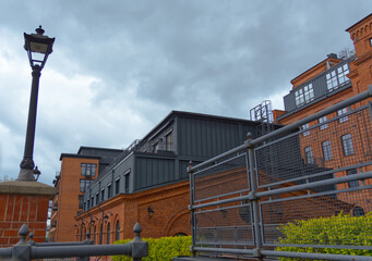 Revitalised buildings of a former factory, which were transformed into lofts