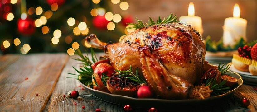 Roasted chicken for Christmas