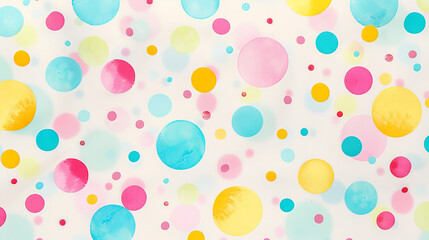 Fototapeta na wymiar multicolored dot circles seamless pattern