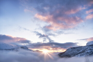 Sunrise over Hemsedal, Norway