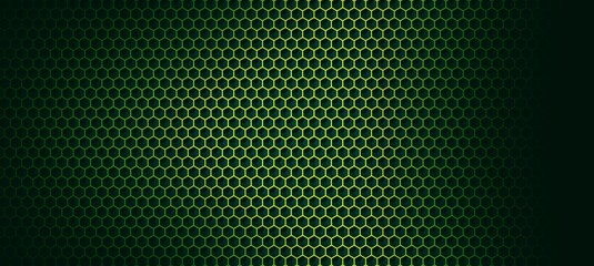 Abstract Green Hexagonal Geometric Pattern Background for Graphic Design and Modern Digital Wallpaper Textures