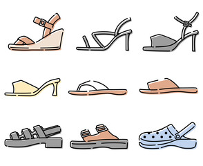 サンダルセット　カラー