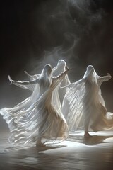 Lovable specters wielding supernatural forces to choreograph a ghostly dance
