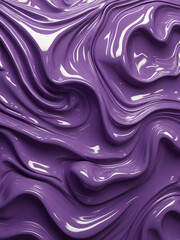 Obraz premium Purple Glossy Liquid Background with Textures, Waves, and Minimalist Aesthetic for Design Projects - Abstract Purple Glow Backdrop with Glitter and Shine