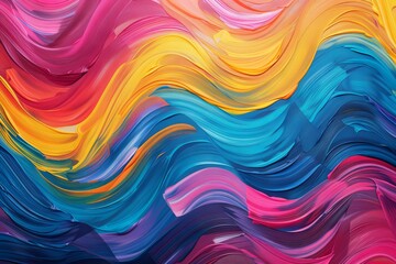Multicolored musings. Abstract waves of creativity
