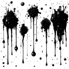 black dark liquid oily dense substance of a splash shape. dynamic liquid.