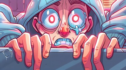 A mischievous zombie hacker breaks into a secure network, their fingers flying across the keyboard, their mind focused on the challenge of unlocking the secrets of the digital world, even in the after - obrazy, fototapety, plakaty
