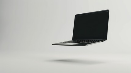 The back side of the laptop, isolated on white background.
