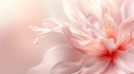 Ethereal Pink Flower in Soft Bloom.