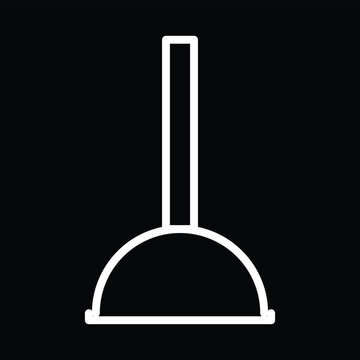 recommend clip art: plunger icon vector outline design
