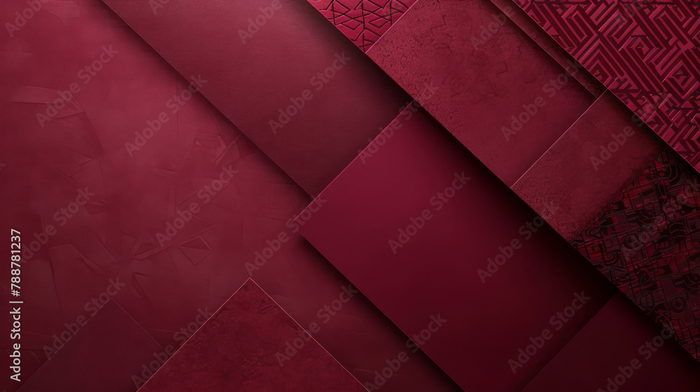Poster Abstract rich red background with assorted textures and patterns