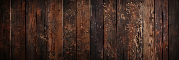 Obraz premium Vintage Veneer: Rich Grunge Wooden Panel Textures