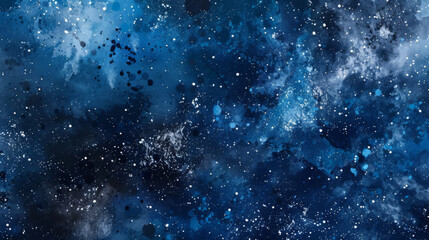 Abstract cosmic watercolor galaxy background