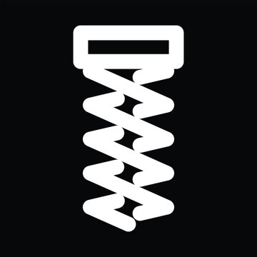 skrew icon vector outline design