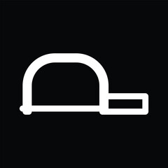 Fototapeta premium hacksaw icon vector outline design