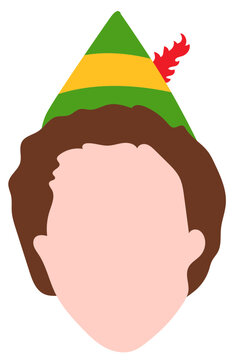 recommend clip art: buddy elf in men is a simple clip art vector illustration
                    