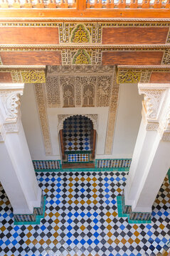 Traditional Moroccan architecture with intricate designs