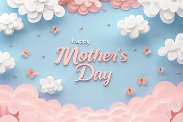 A beautifully crafted banner celebrates Mothers Day