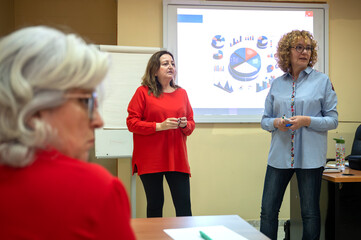 Senior Women Engaged in Lifelong Learning