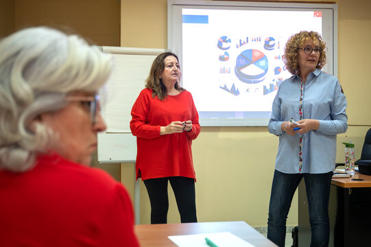 Senior Women Engaged in Lifelong Learning