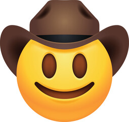 Smiling Face Wearing Cowboy Hat Emoji Icon