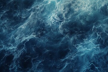 Beach Waves Texture: Top View of Sea Water Surface - obrazy, fototapety, plakaty