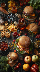 Beautiful presentation of Of course! Here are 100 more merged food items for your collection:, hyperrealistic food photography