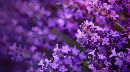 Obraz premium Lavender blossoms cascade in a fragrant purple dance
