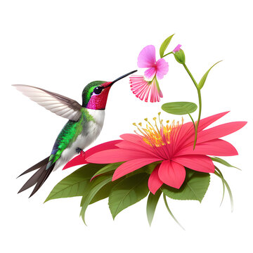 recommend clip art: hummingbird and flower