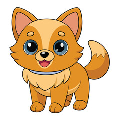 Obraz premium Adobe a cartoon dog with a collar that says 