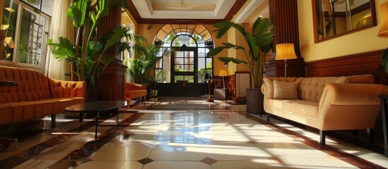 Fototapeta na wymiar Interior of a hotel