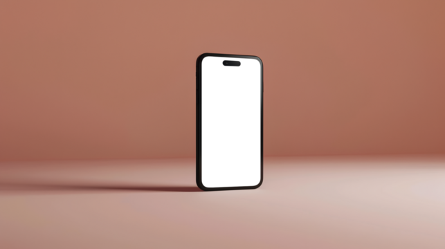 Standing smartphone with a minimalist approach with the transparent screen: easy modification