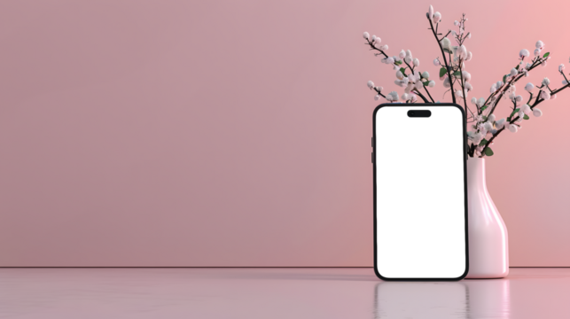 Standing smartphone with a minimalist approach with the transparent screen: easy modification