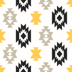 Southwest Aztec Patterns. Seamless Elegance for Interior Design